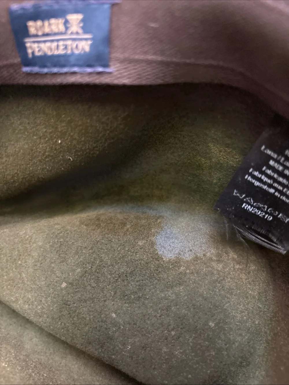 Roark x Pendelton Wool Fedora Hat LG XL Hunter Green Made In USA